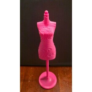 Mattel Barbie Pink Dress Form Mannequin Display Compatible Doll Size 10-11"